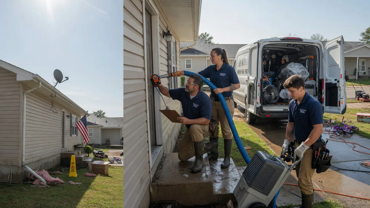 Ceiling Water Damage Restoration in Bellevue, OH near me